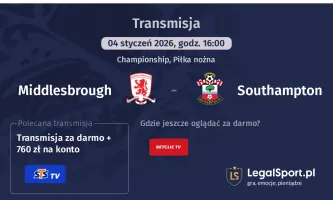 Middlesbrough - Southampton gdzie oglądać? (04.01)