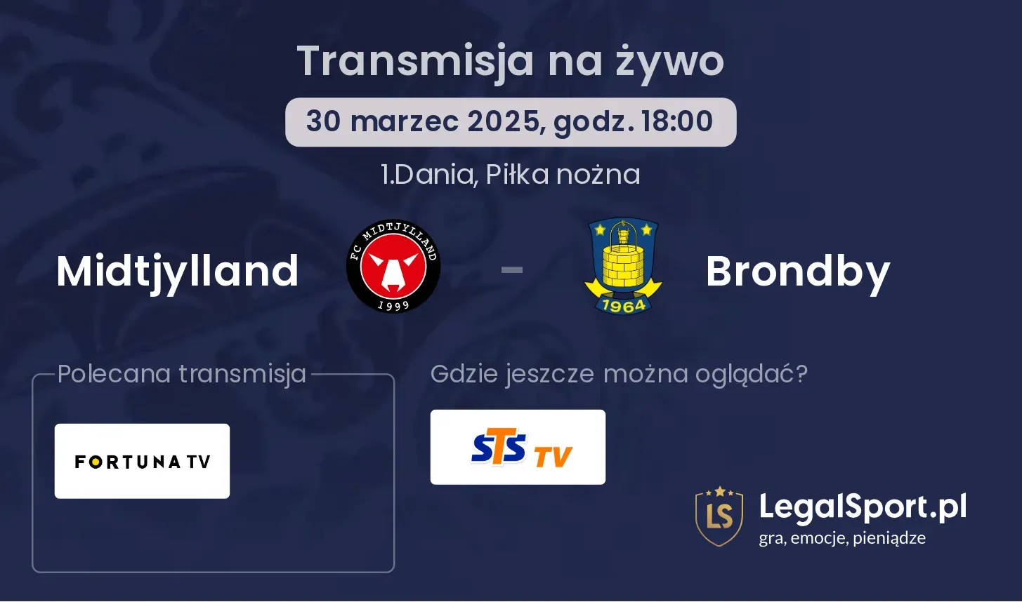 Midtjylland - Brondby gdzie oglądać?