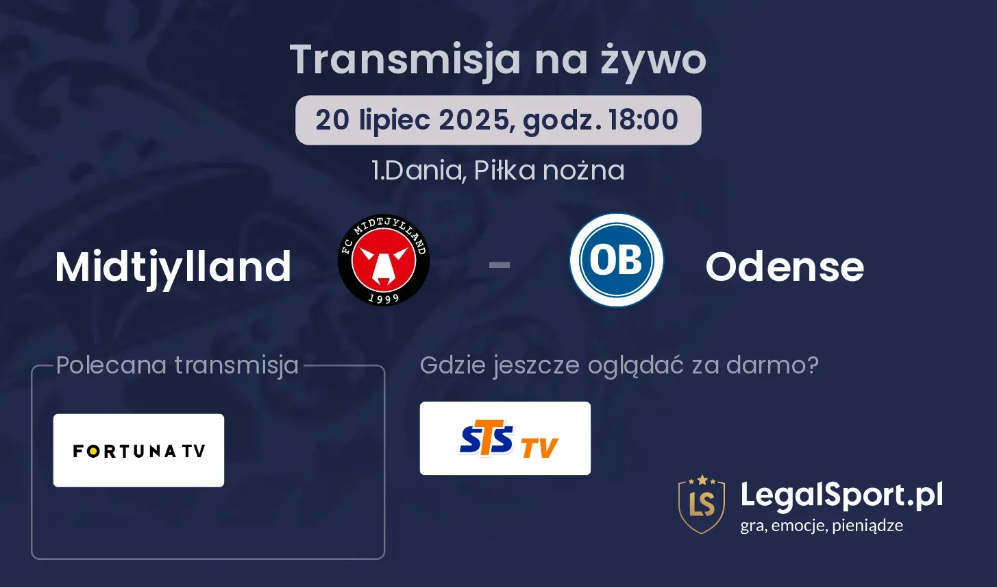 Midtjylland - Odense gdzie oglądać?