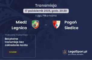 Miedź Legnica - Pogoń Siedlce gdzie oglądać?