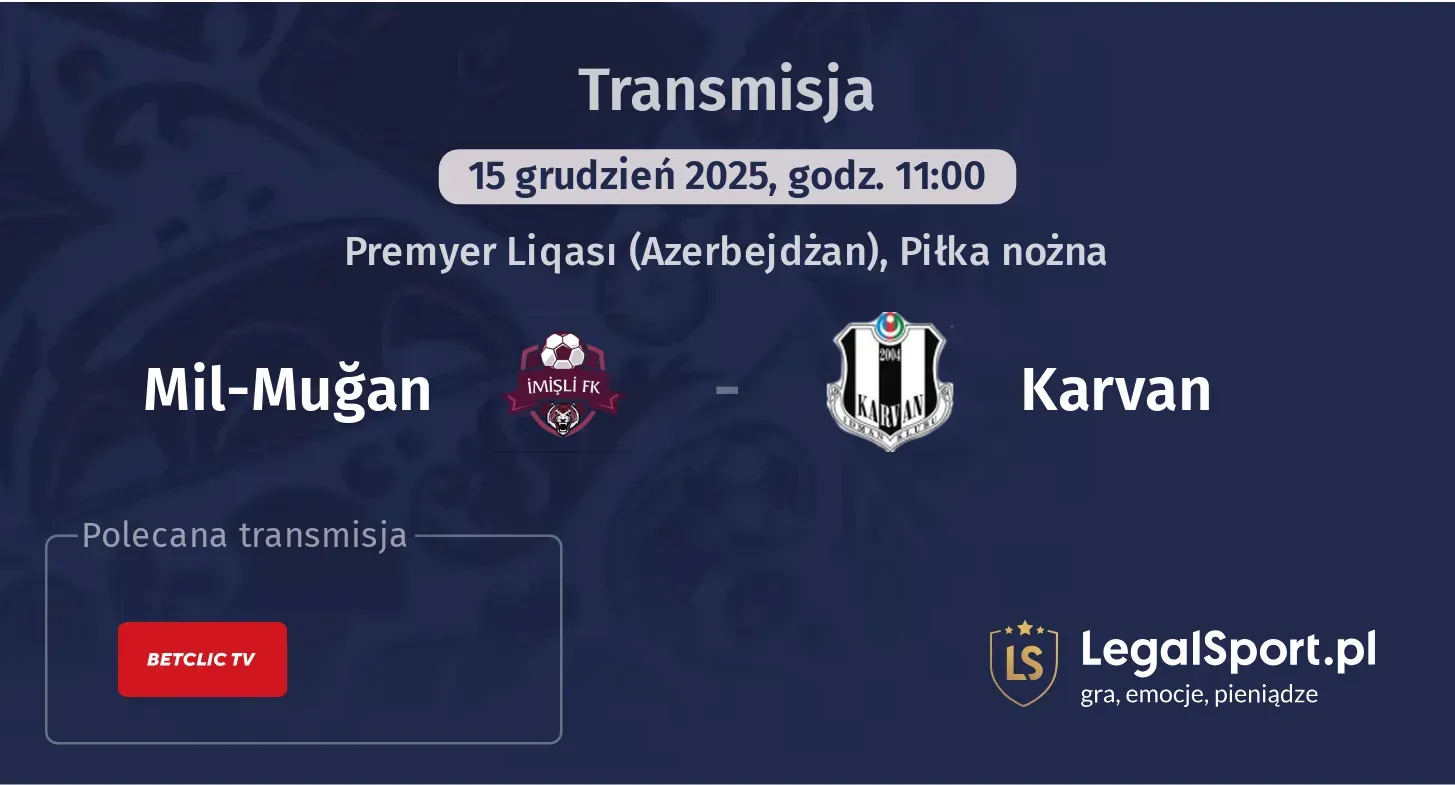 Mil-Muğan - Karvan Transmisje