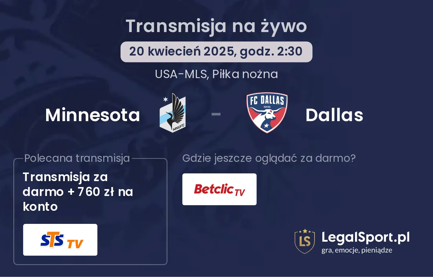 Minnesota - Dallas gdzie oglądać?