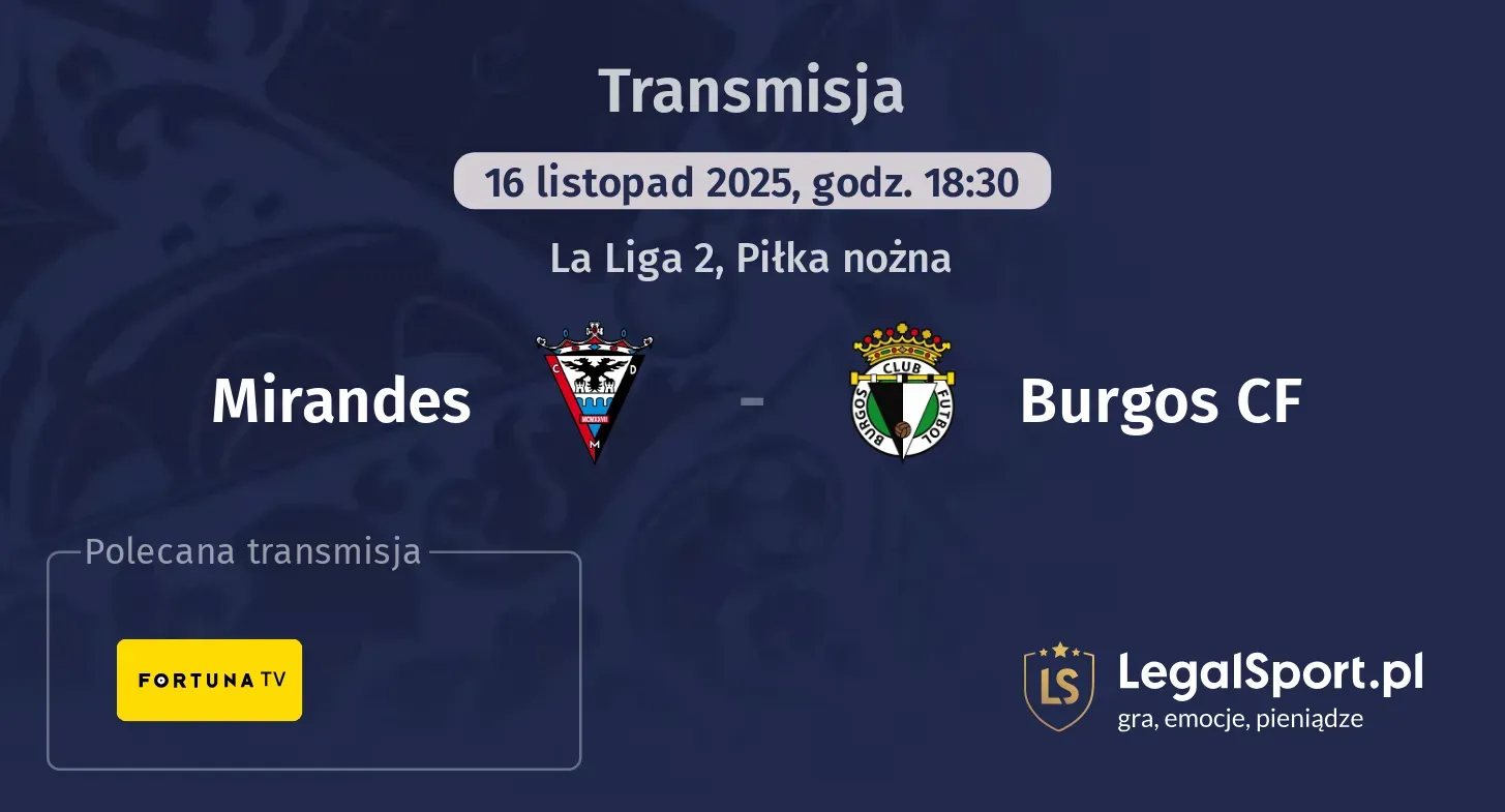 Mirandes - Burgos CF Transmisje