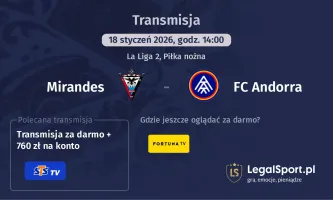 Mirandes - FC Andorra gdzie oglądać? (18.01)
