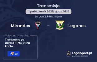 Mirandes - Leganes gdzie oglądać?
