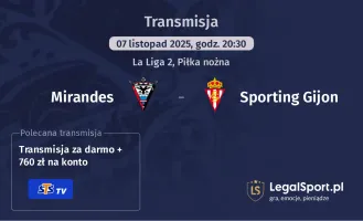 Mirandes - Sporting Gijon gdzie oglądać? (07.11)