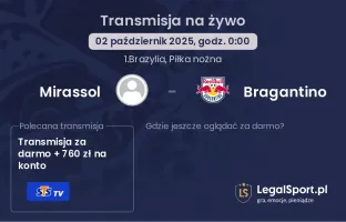 Mirassol - Bragantino gdzie oglądać?