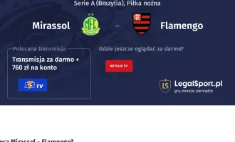 Mirassol - Flamengo gdzie oglądać? (07.12)