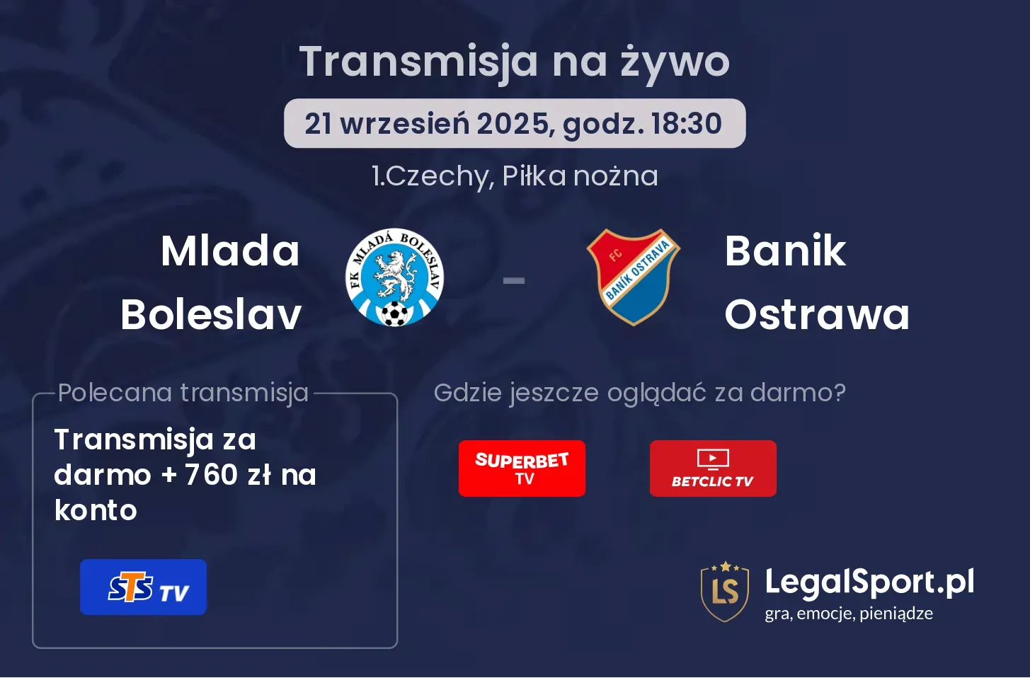 Mlada Boleslav  - Banik Ostrawa gdzie oglądać?