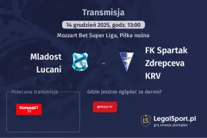 Mladost Lucani - FK Spartak Zdrepceva KRV gdzie oglądać? (14.12)