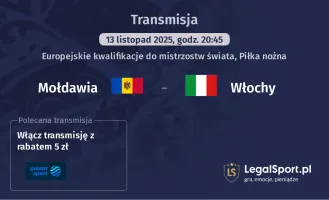 Mołdawia - Włochy gdzie oglądać? (13.11)