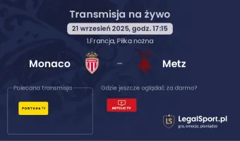 Monaco - Metz gdzie oglądać?