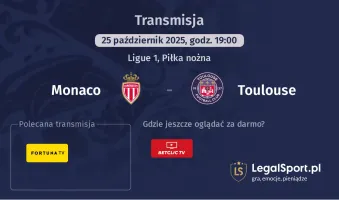 Monaco - Toulouse gdzie oglądać?