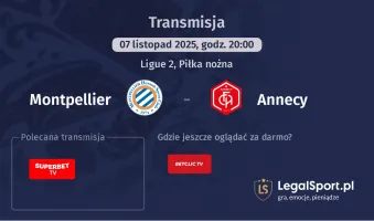 Montpellier - Annecy gdzie oglądać? (07.11)