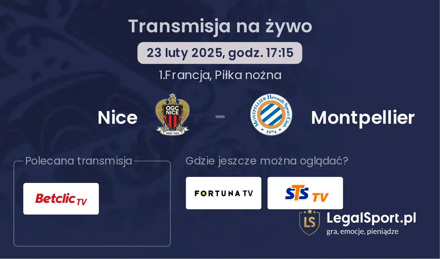 Nice - Montpellier gdzie oglądać?
