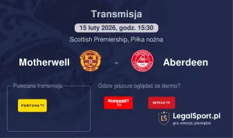 Motherwell - Aberdeen gdzie oglądać? (15.02)