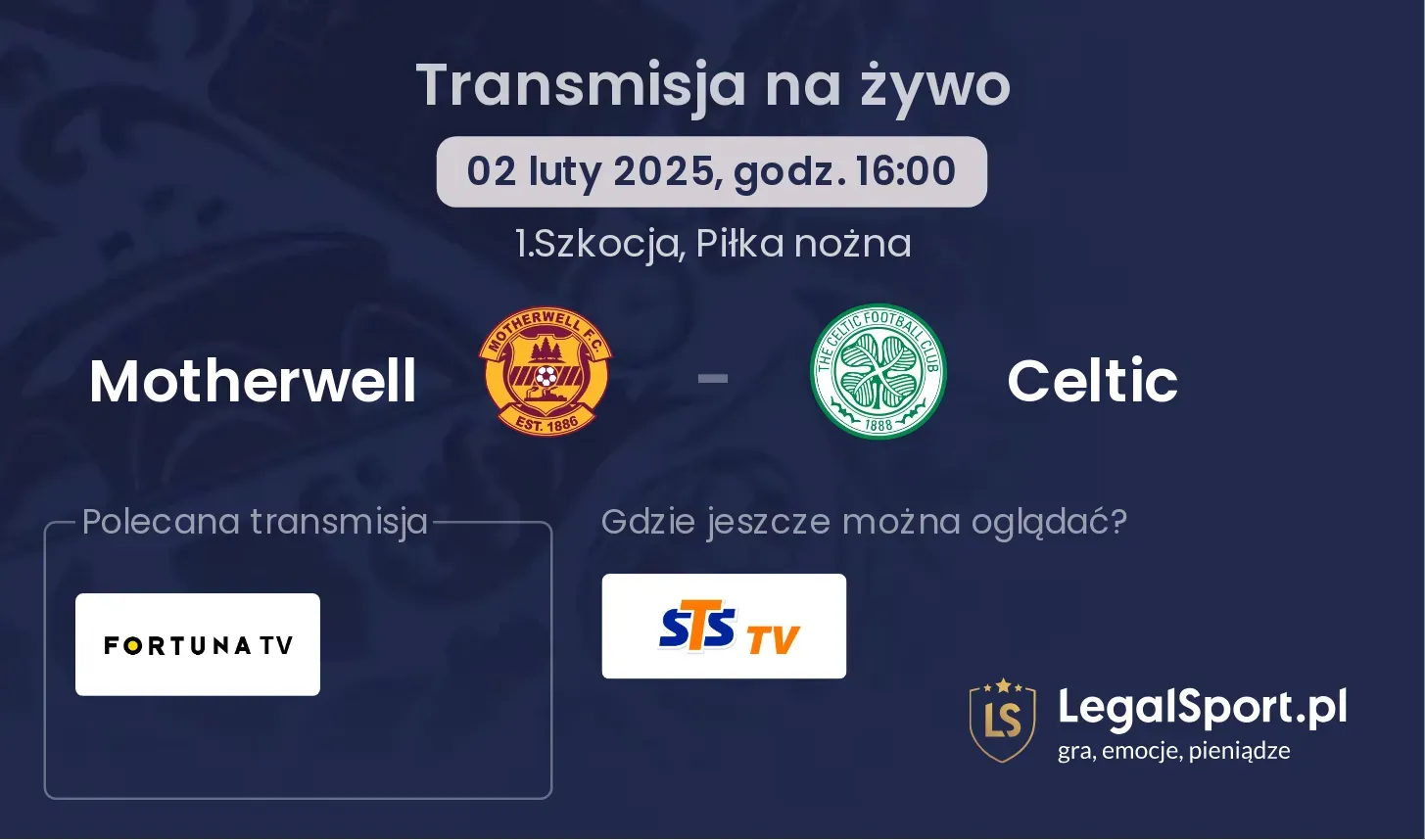 Motherwell - Celtic gdzie oglądać?