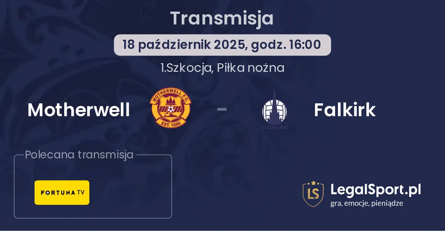 Motherwell - Falkirk gdzie oglądać?