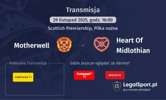 Motherwell - Heart Of Midlothian gdzie oglądać? (29.11)