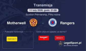 Motherwell - Rangers gdzie oglądać? (11.02)