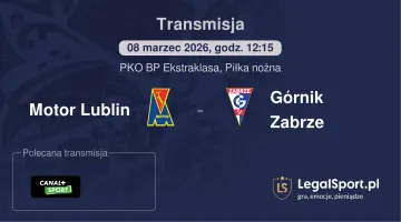 Motor Lublin - Górnik Zabrze gdzie oglądać (08.03.2026)