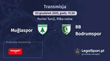 Muğlaspor - BB Bodrumspor gdzie oglądać? (03.12)
