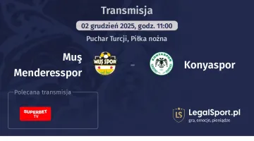 Muş Menderesspor - Konyaspor gdzie oglądać? (02.12)