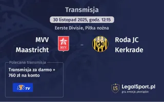 MVV Maastricht - Roda JC Kerkrade gdzie oglądać? (30.11)