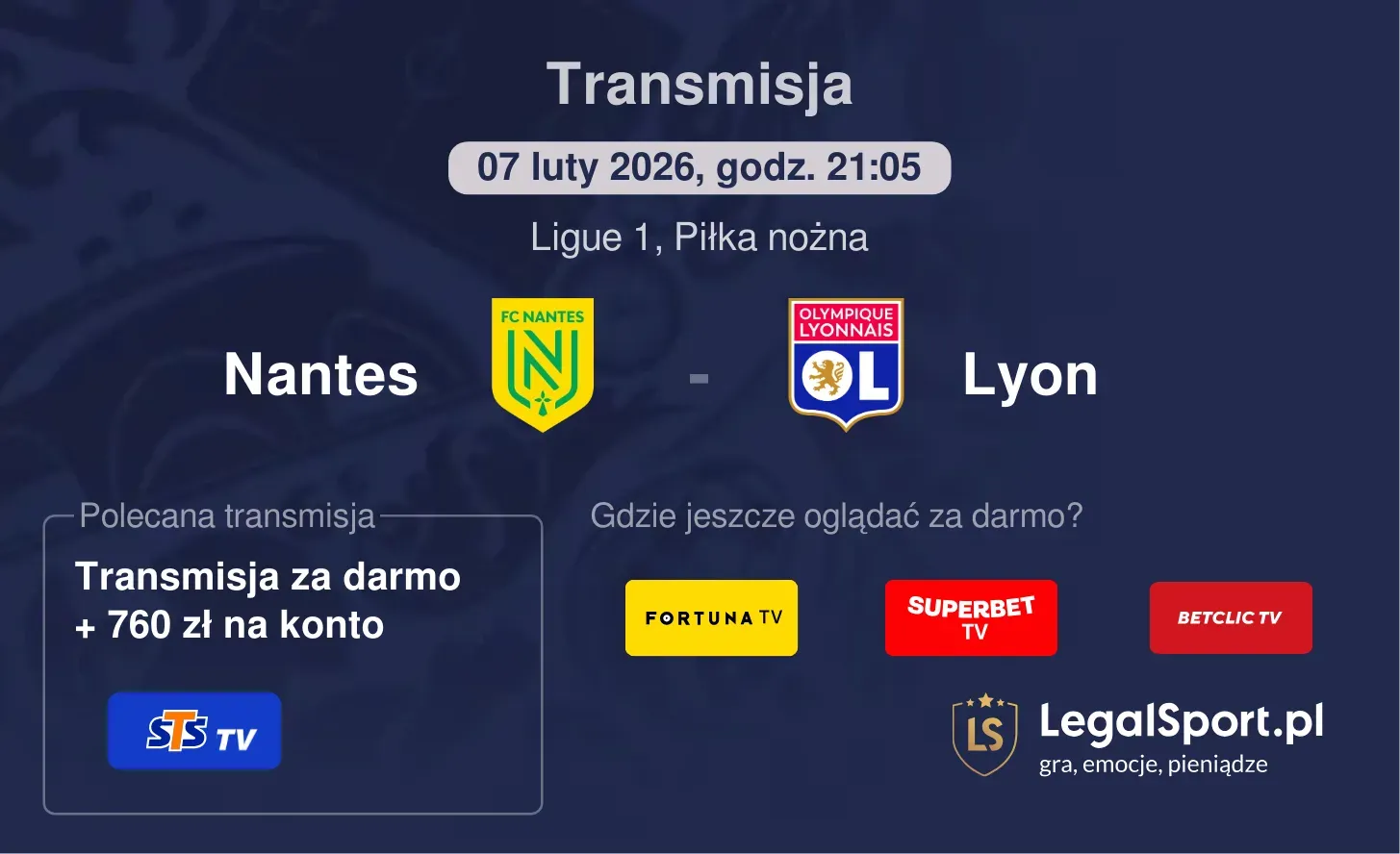 Nantes - Lyon Transmisje
