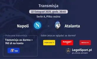 Napoli - Atalanta gdzie oglądać? (22.11)