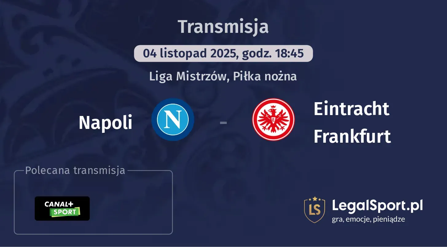 Napoli - Eintracht Frankfurt Transmisje