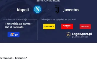Napoli - Juventus gdzie oglądać? (07.12)
