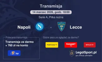 Napoli - Lecce gdzie oglądać (14.03.2026)
