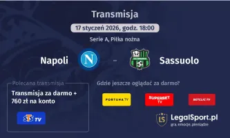 Napoli - Sassuolo gdzie oglądać (17.01.2026)