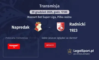 Napredak - Radnicki 1923 gdzie oglądać? (20.12)