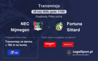 NEC Nijmegen - Fortuna Sittard gdzie oglądać? (28.02)