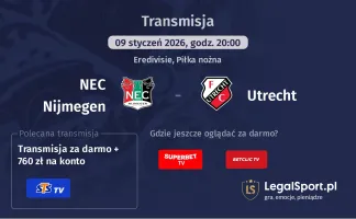 NEC Nijmegen - Utrecht gdzie oglądać? (09.01)