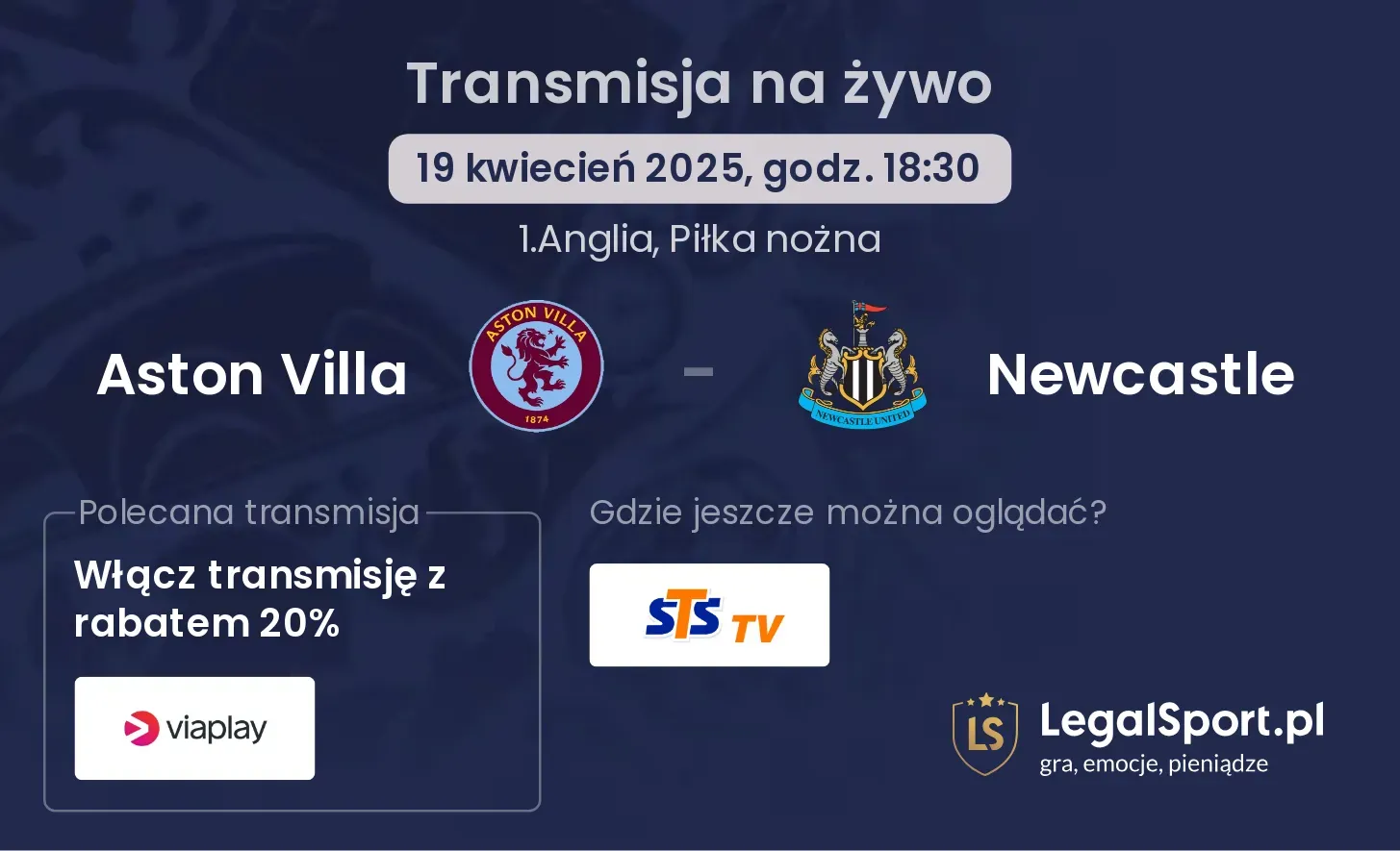 Aston Villa - Newcastle gdzie oglądać?