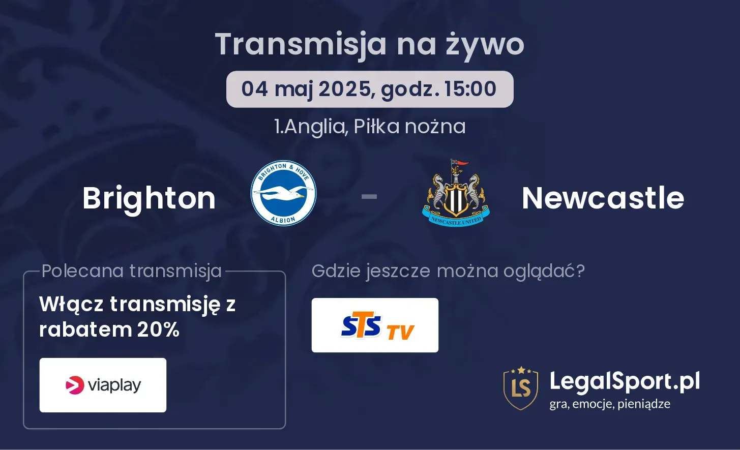 Brighton - Newcastle gdzie oglądać?