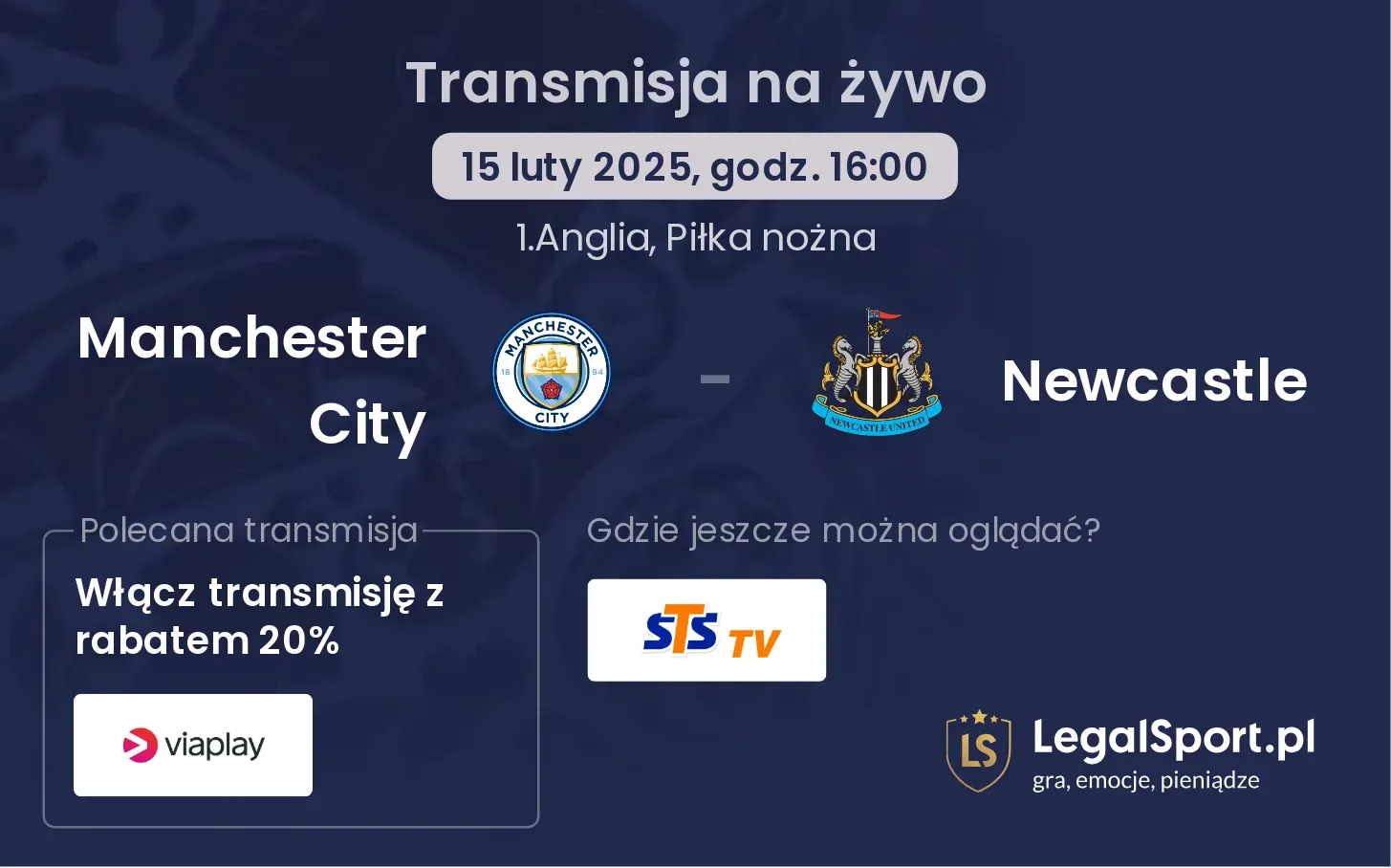 Manchester City - Newcastle gdzie oglądać?