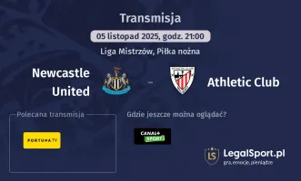 Newcastle United - Athletic Club gdzie oglądać? (05.11)