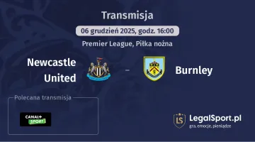 Newcastle United - Burnley gdzie oglądać? (06.12)