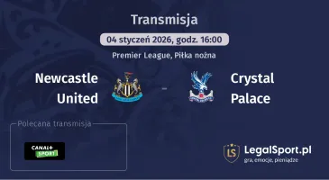 Newcastle United - Crystal Palace gdzie oglądać (04.01.2026)