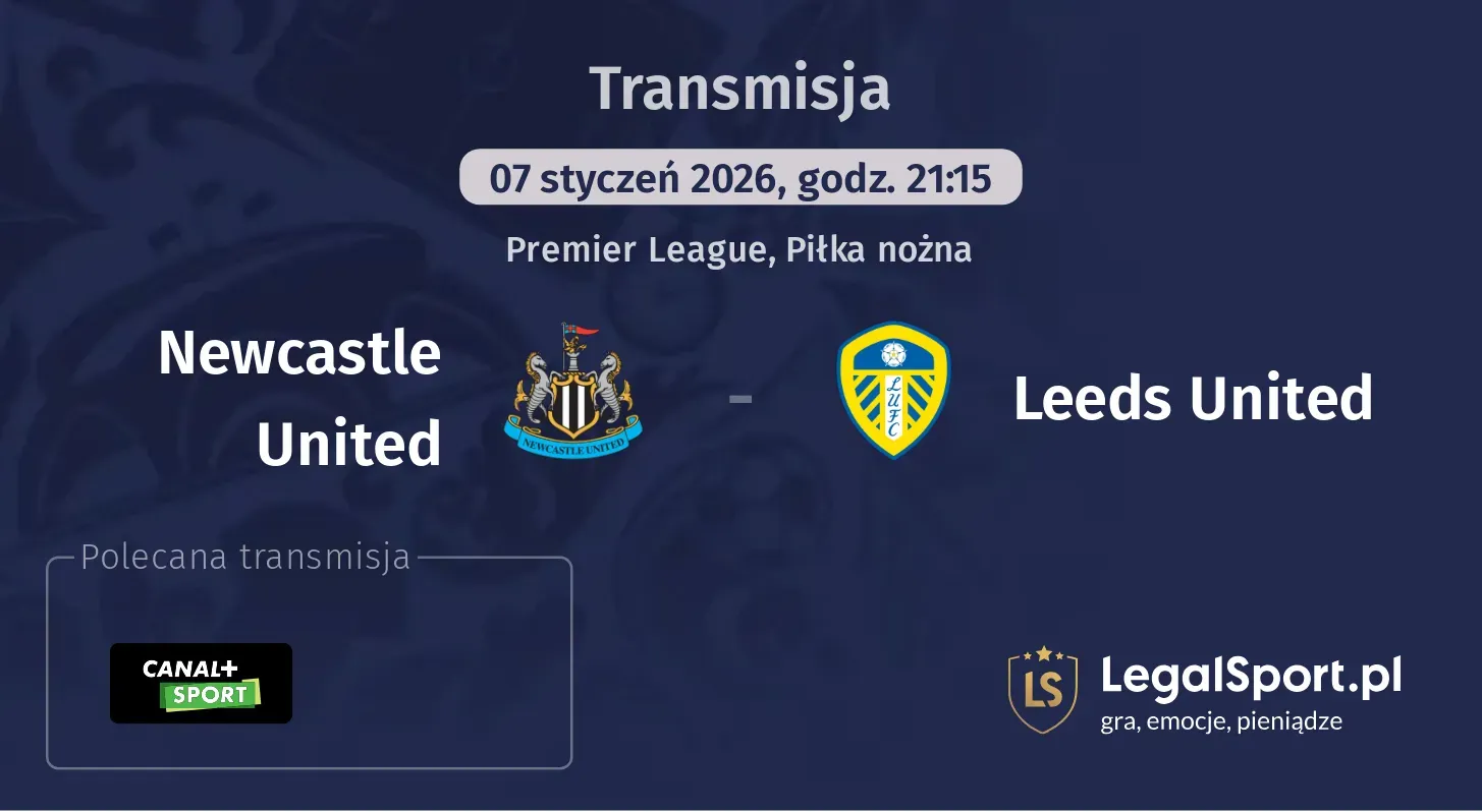 Newcastle United - Leeds United Transmisje