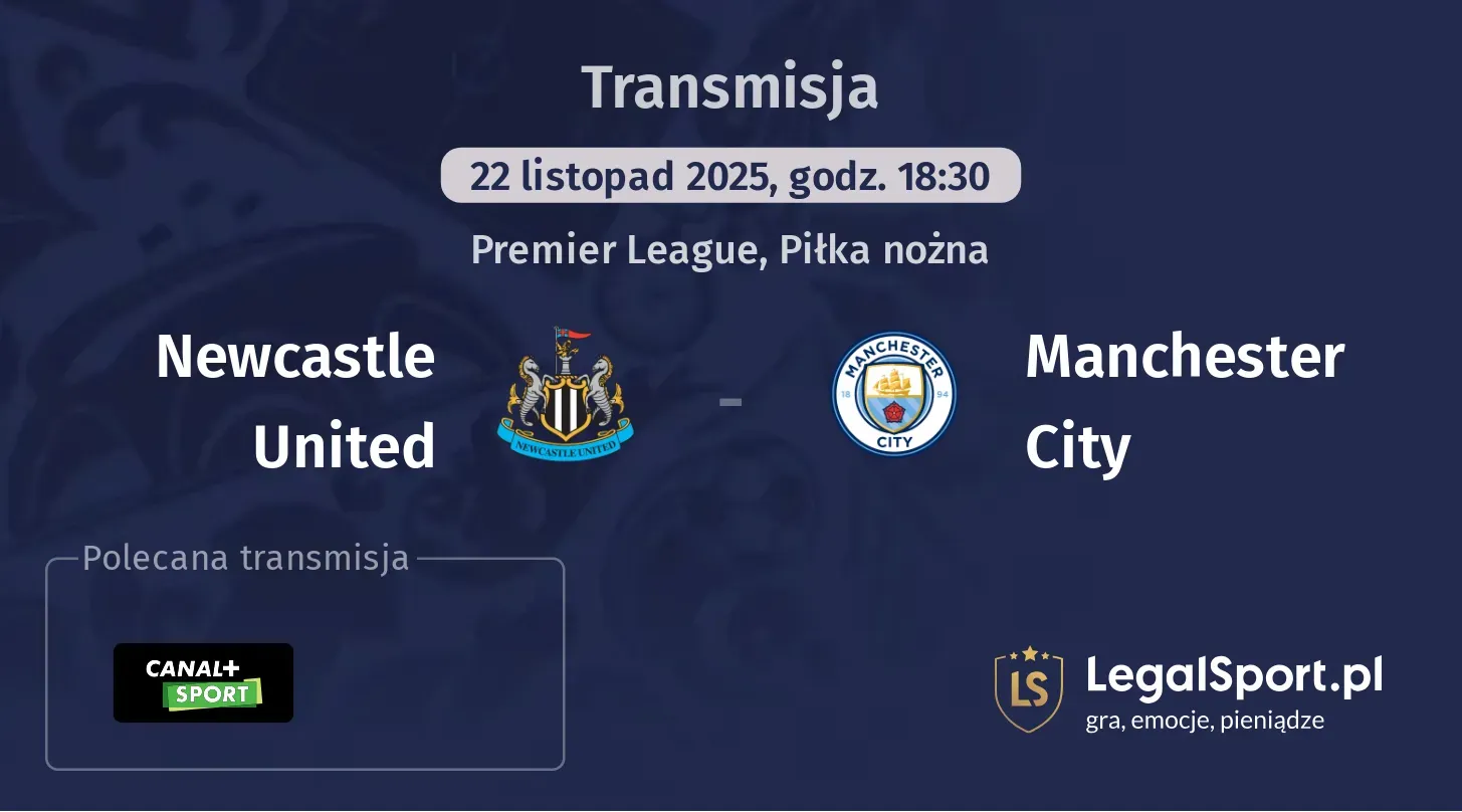 Newcastle United - Manchester City Transmisje