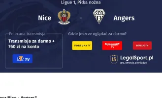 Nice - Angers gdzie oglądać? (07.12)