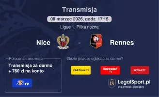 Nice - Rennes gdzie oglądać? (08.03)