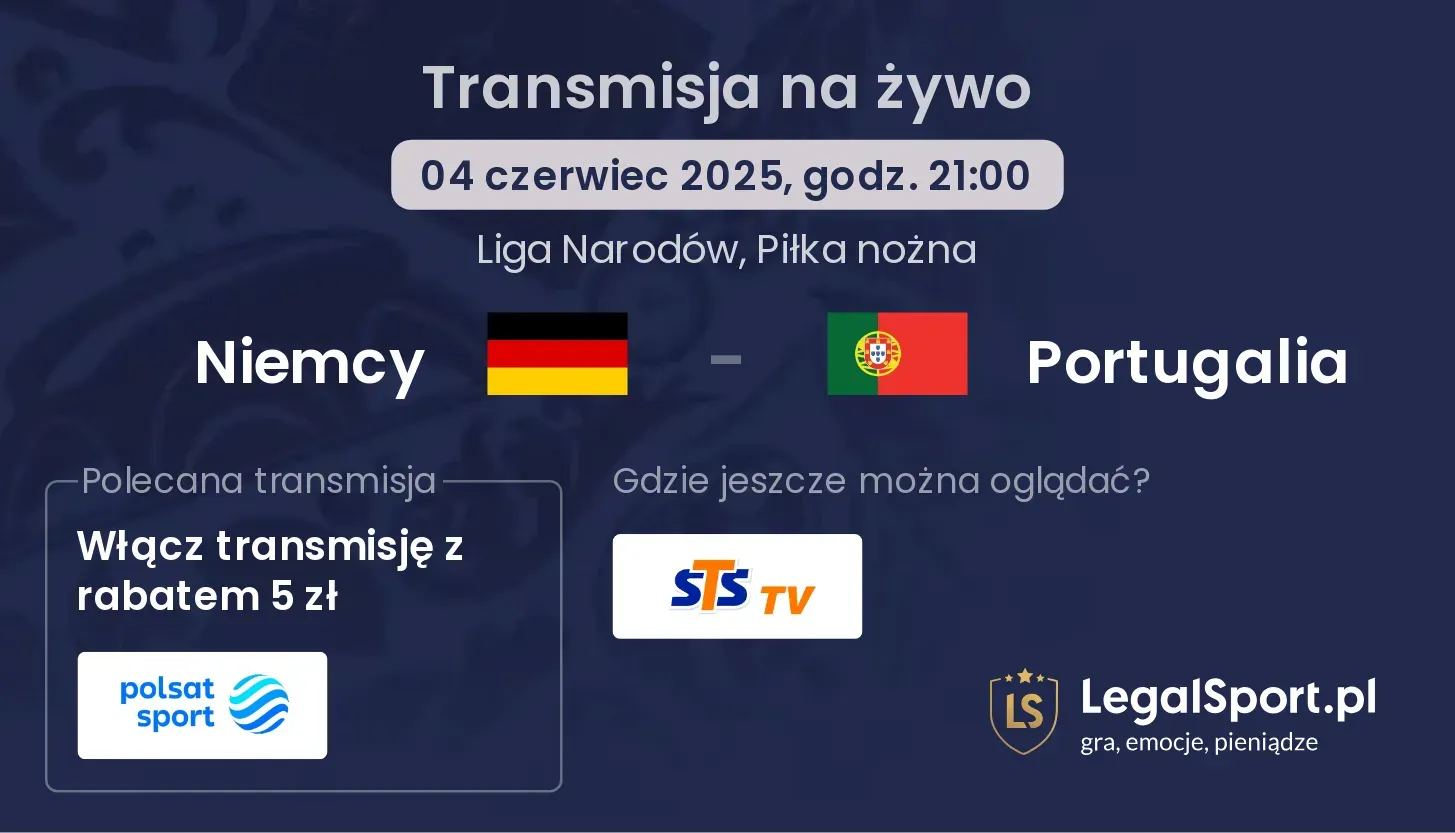 Niemcy - Portugalia gdzie oglądać?