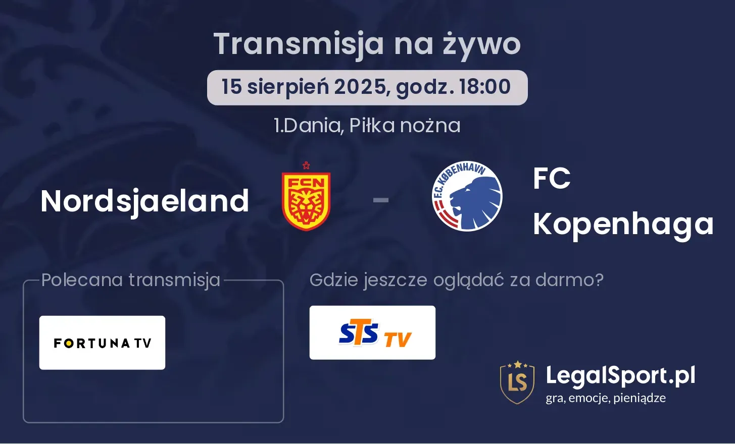 Nordsjaeland - FC Kopenhaga gdzie oglądać?
