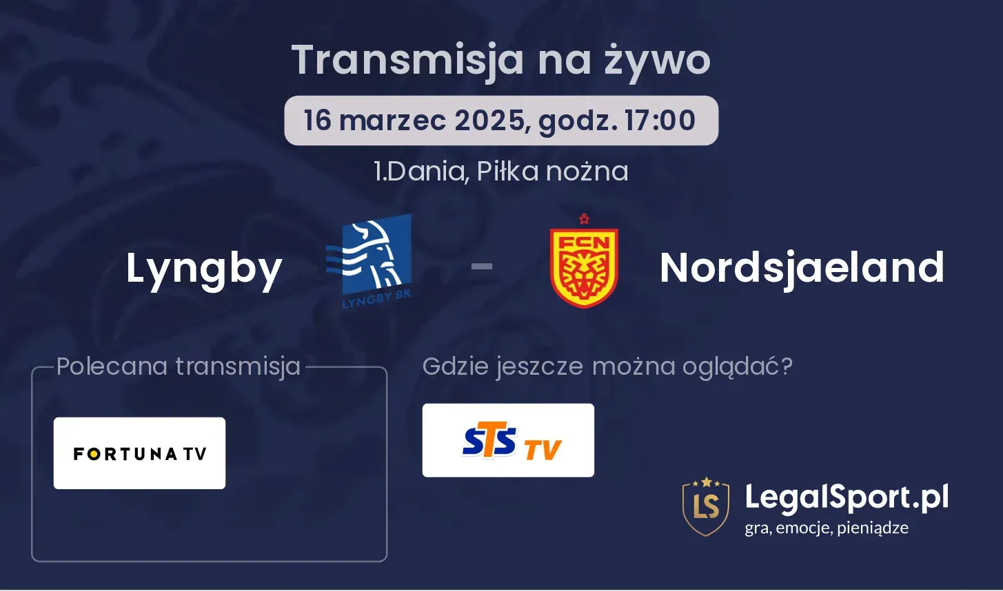 Lyngby - Nordsjaeland gdzie oglądać?